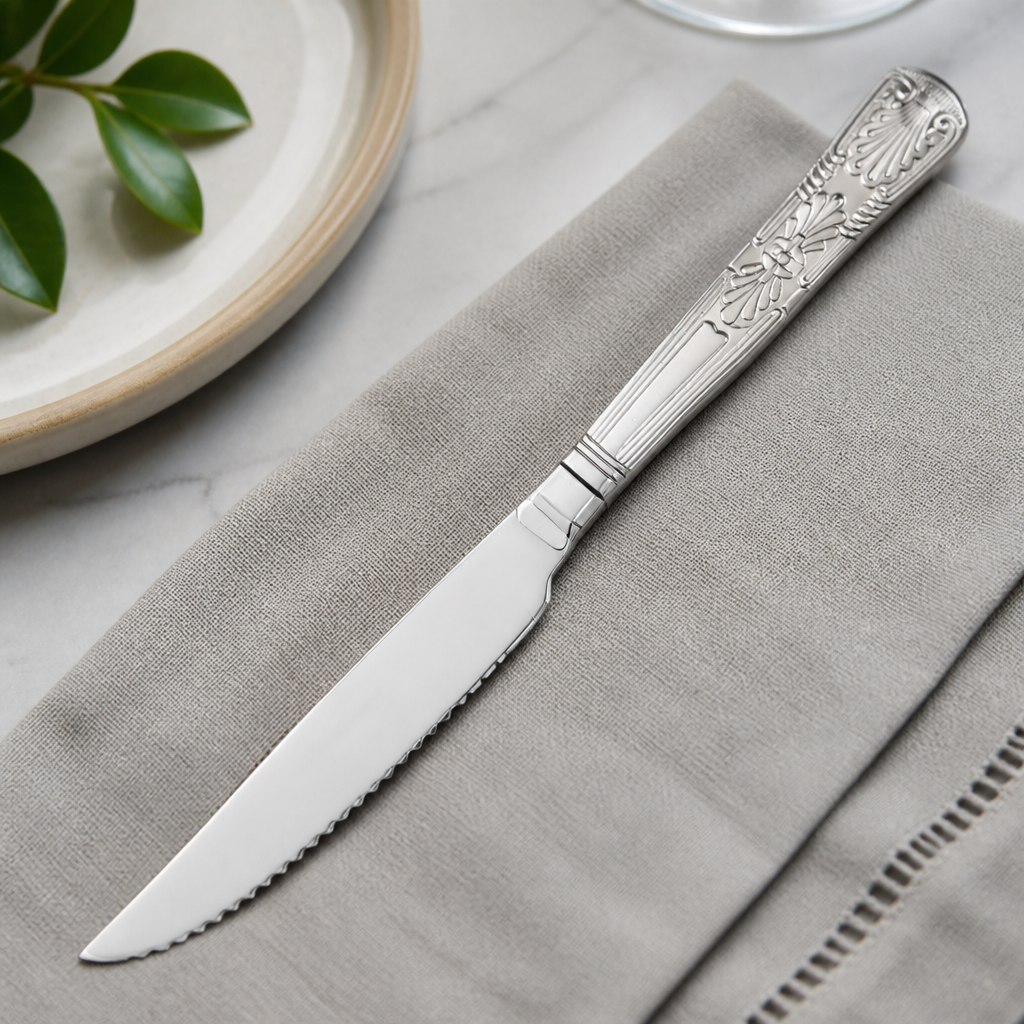Commercial Steak Knives Set of 12 - 238mm Stainless Steel