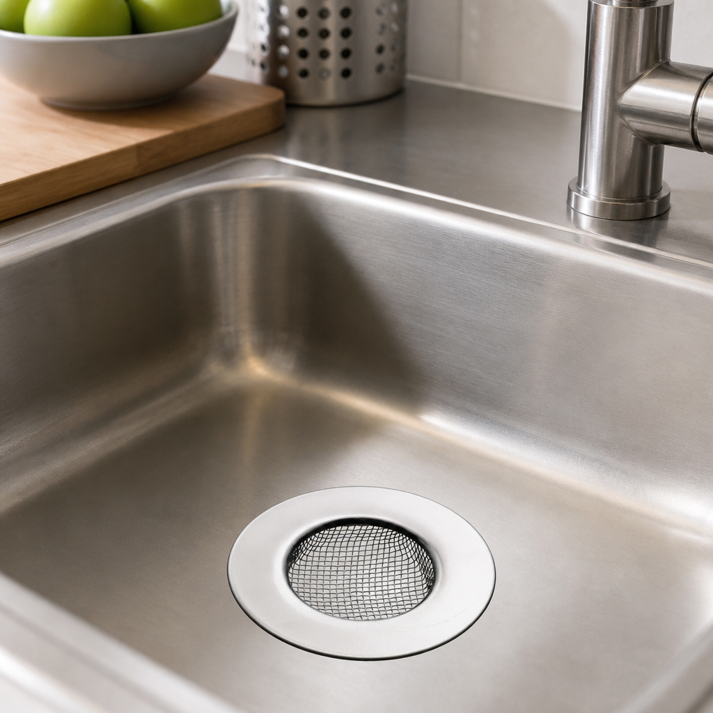 Commercial Sink Strainer 75mm Fine Mesh Dishwasher Safe