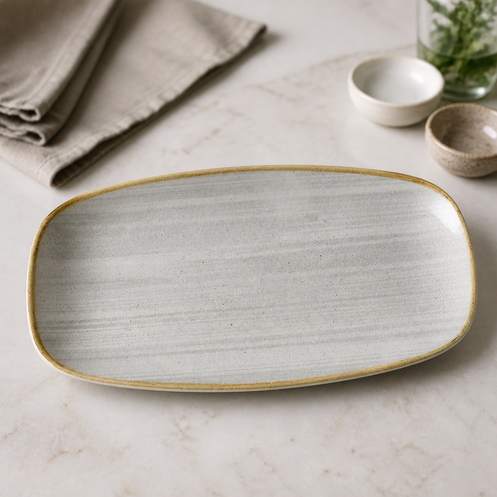 Commercial Oblong Plates 280 x 152mm 12 Pack