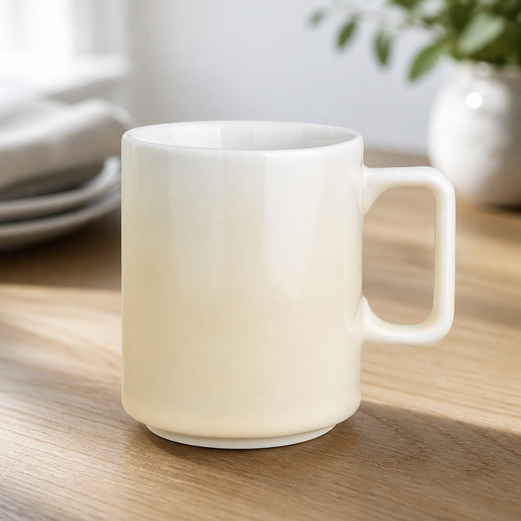 Commercial Porcelain Fondant Mugs 340ml 6 Pack Chip-Resistant