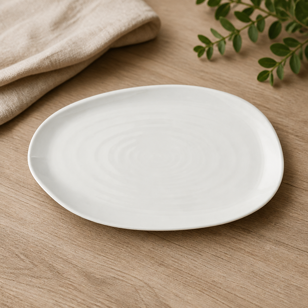 Commercial Oblong Plates 260x150mm Super Vitrified Ceramic 6 Pack