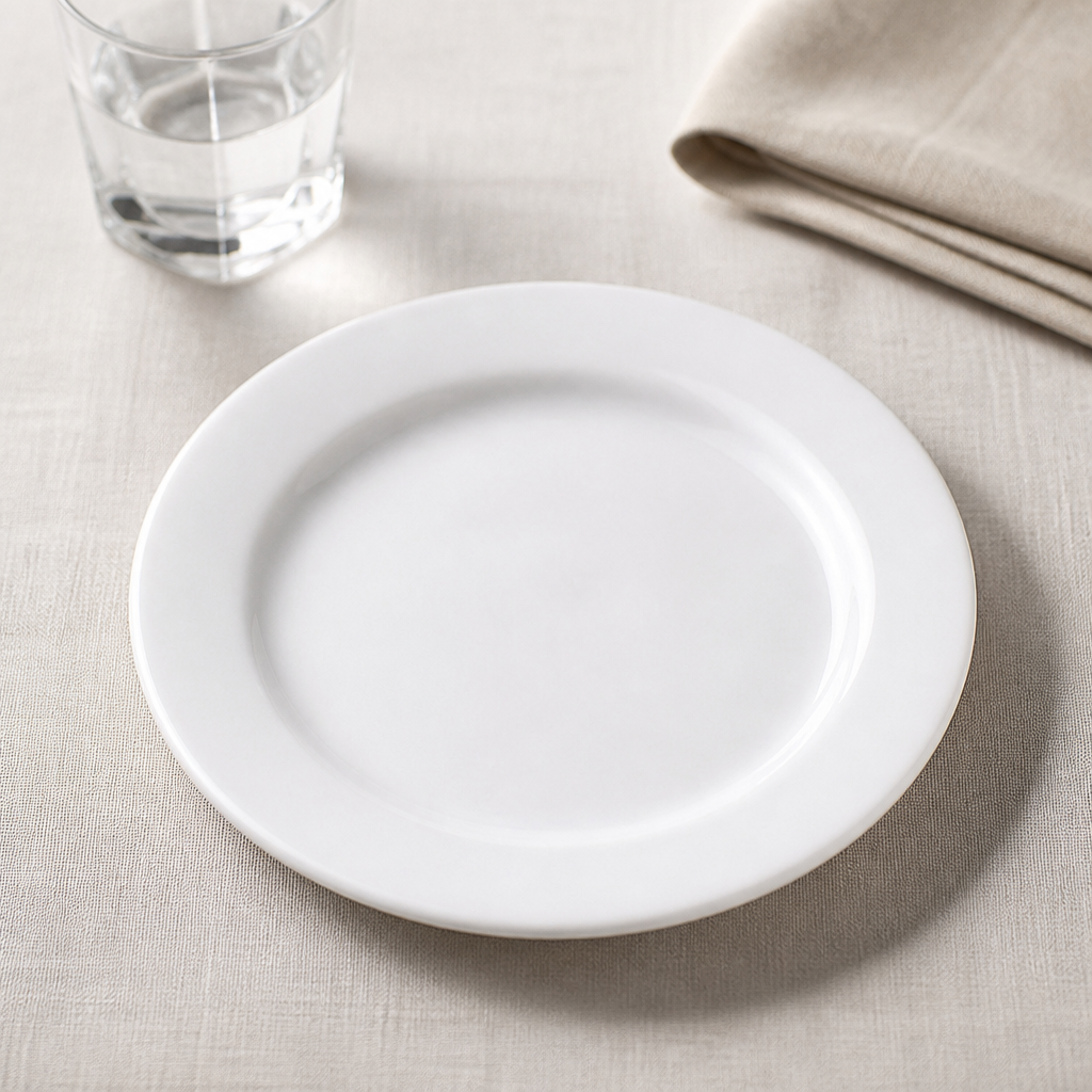 Commercial Porcelain Plates 202mm - 24 Pack