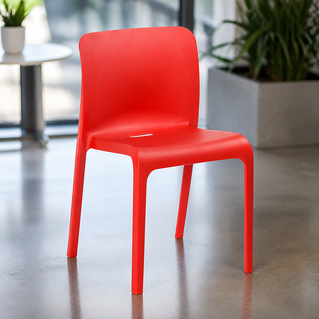 Commercial Seating Chair - Red - 2 Pack - 780mm High
