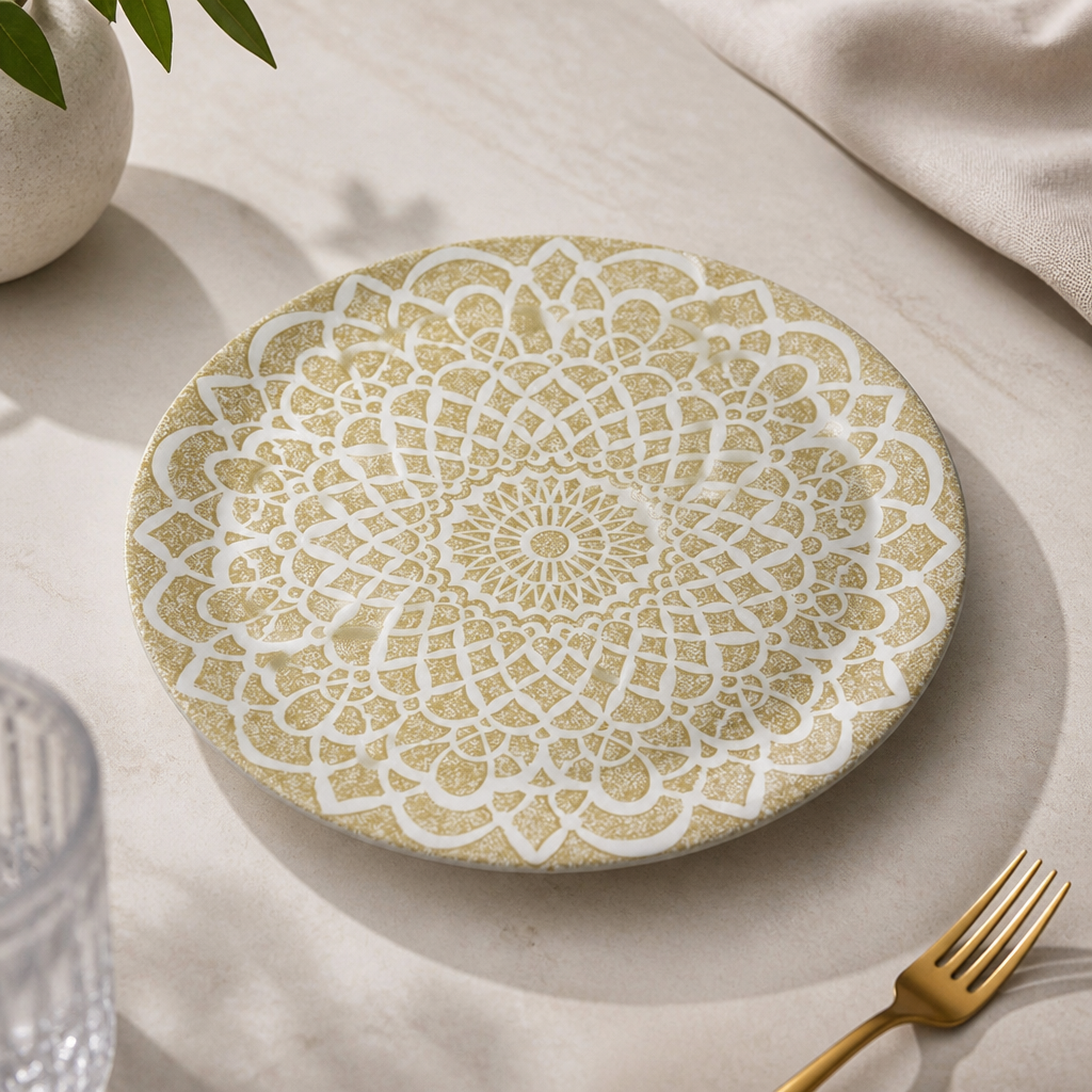 Commercial Coupe Plates 300mm Nomad Sand 12 Pack Porcelain