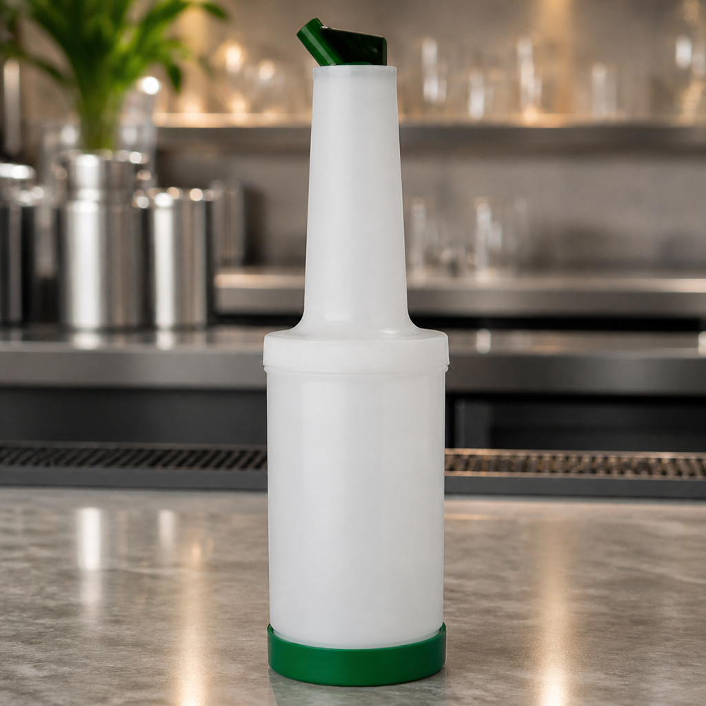 946ml green spirit and juice quart pourer for bars and kitchens