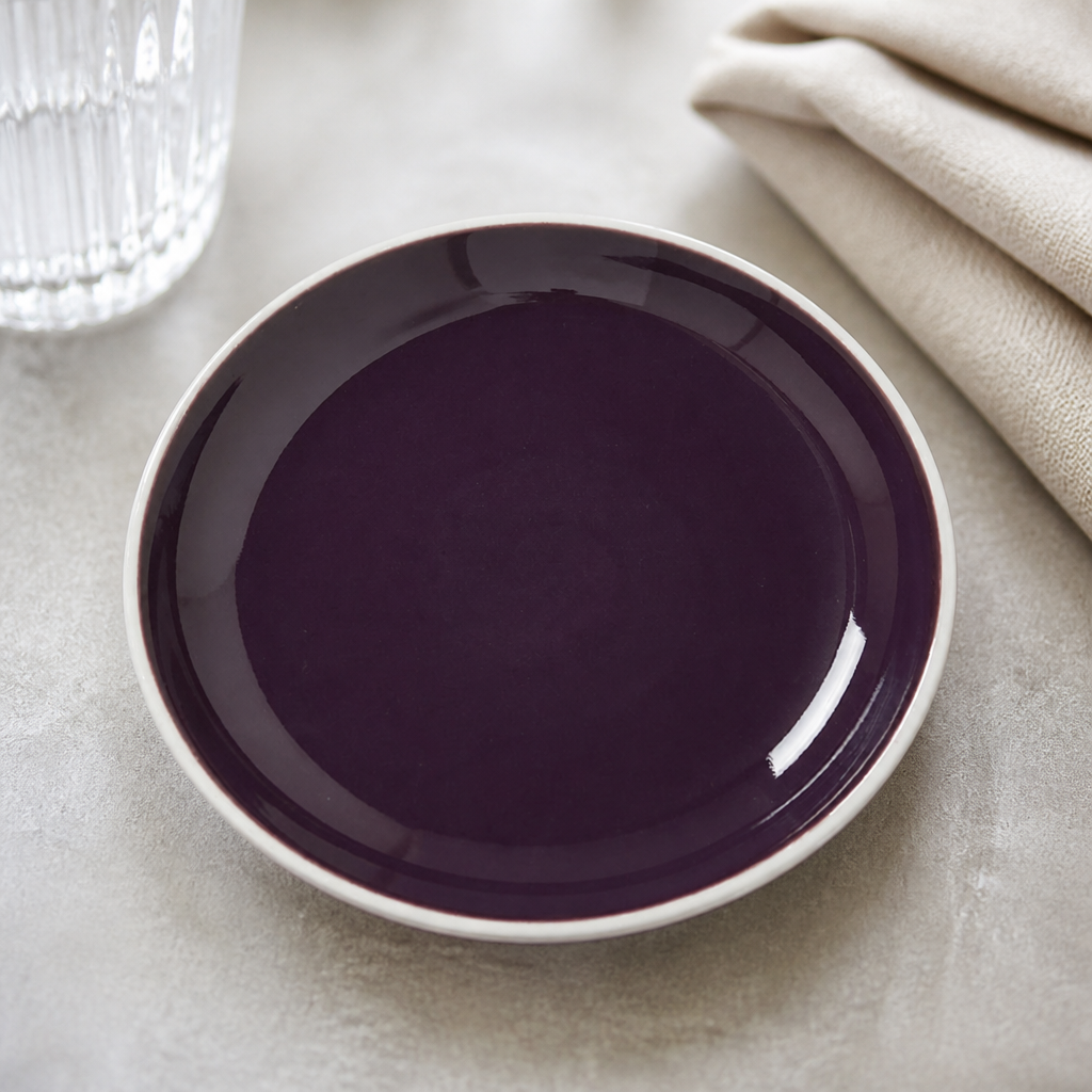 Commercial Coupe Plates 165mm Style Damson 12 Pack