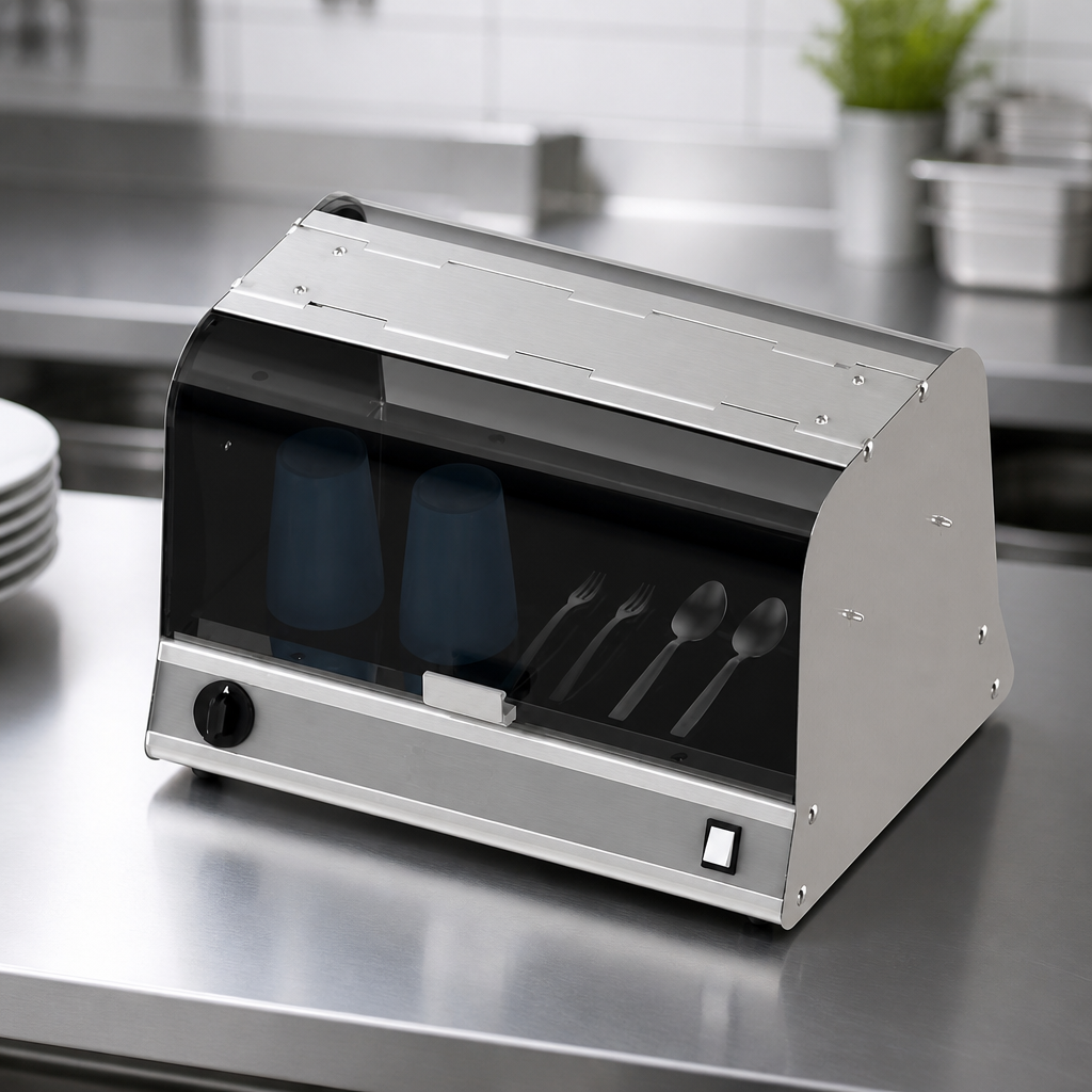 Commercial Countertop UV Steriliser 16W Stainless Steel Unit