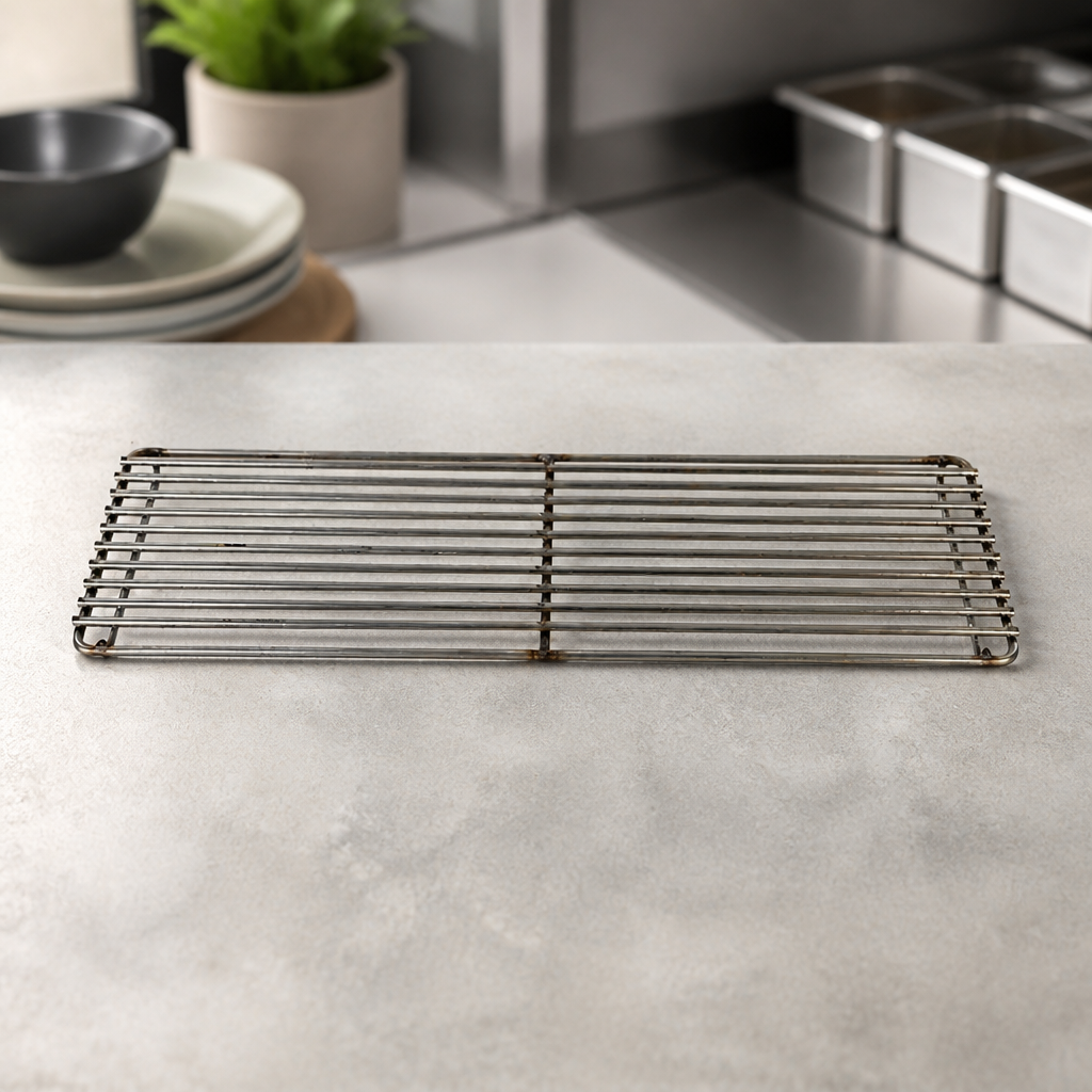 Searing grate for long konro grill stainless steel