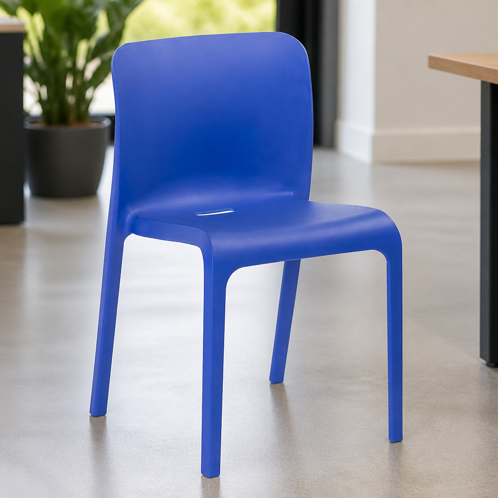 Commercial Seating Chair Marine Blue 2 Pack 780mm High
