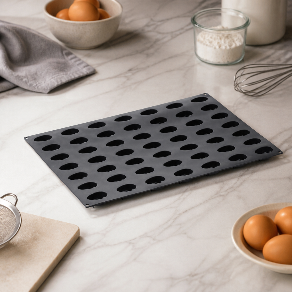 Commercial Silicone Quenelle Mould 600x400mm for Desserts