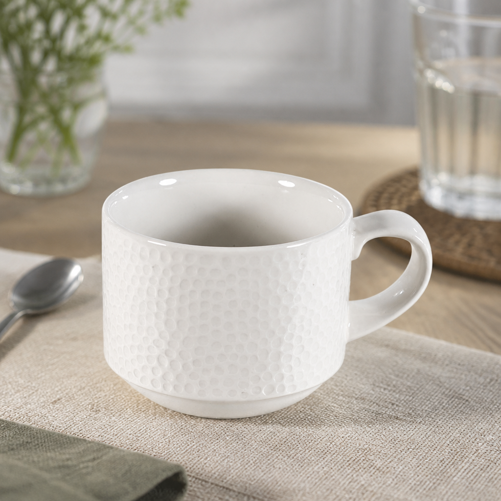 Commercial Tea Cups 220ml Stackable 12 Pack