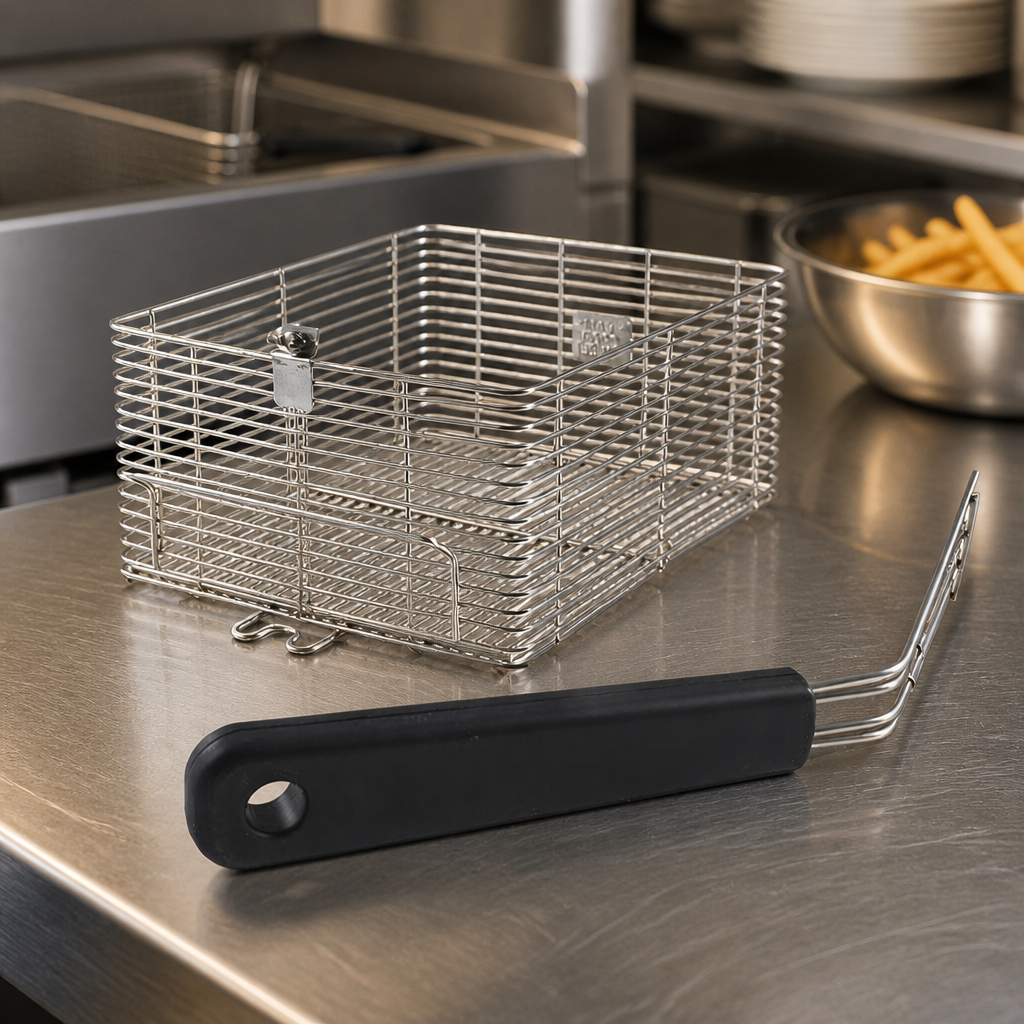 Commercial Large Frying Basket 240x200mm for Pasta Machines