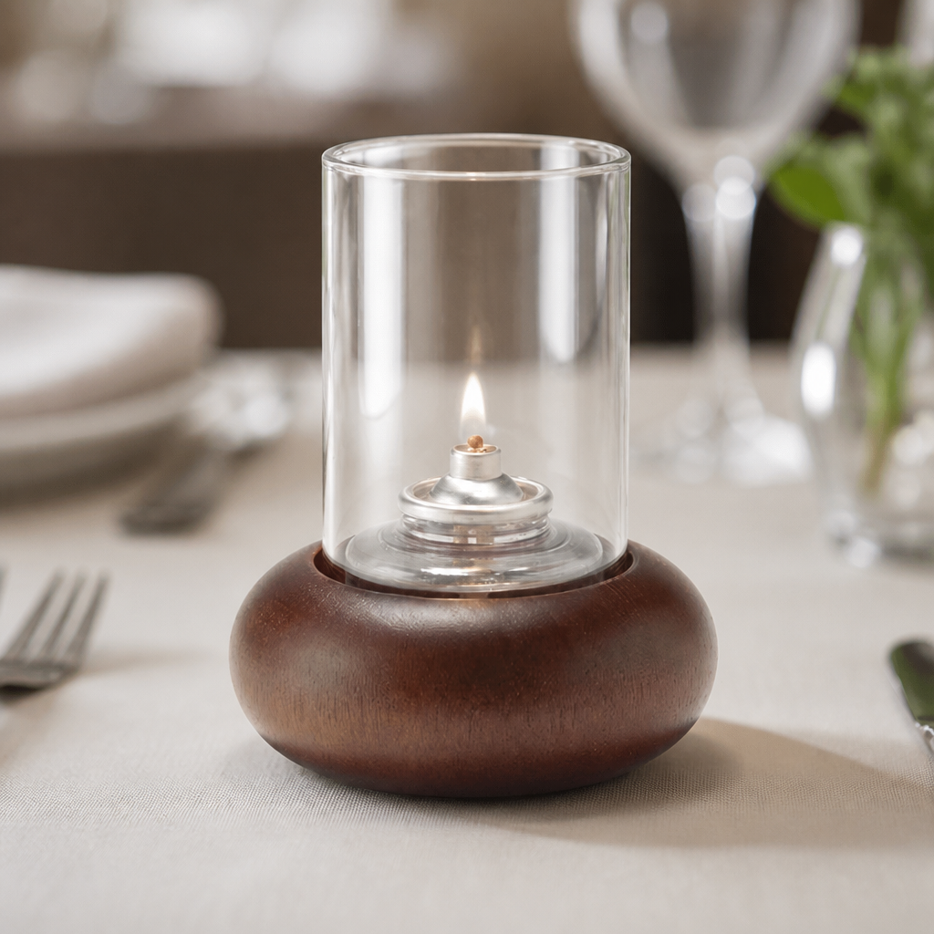 Commercial Table Lamps 70mm x 41mm Wood Base 24 Pack