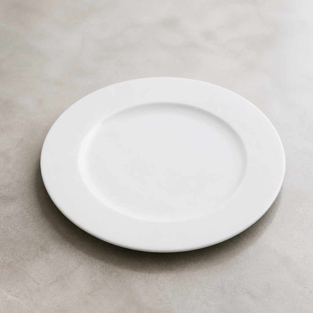 Commercial Porcelain Rim Plates 286mm 6 Pack