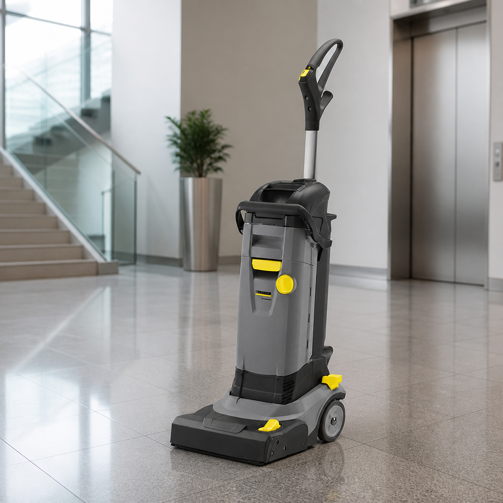 Commercial Compact Floor Scrubber Dryer 4L Capacity 230V