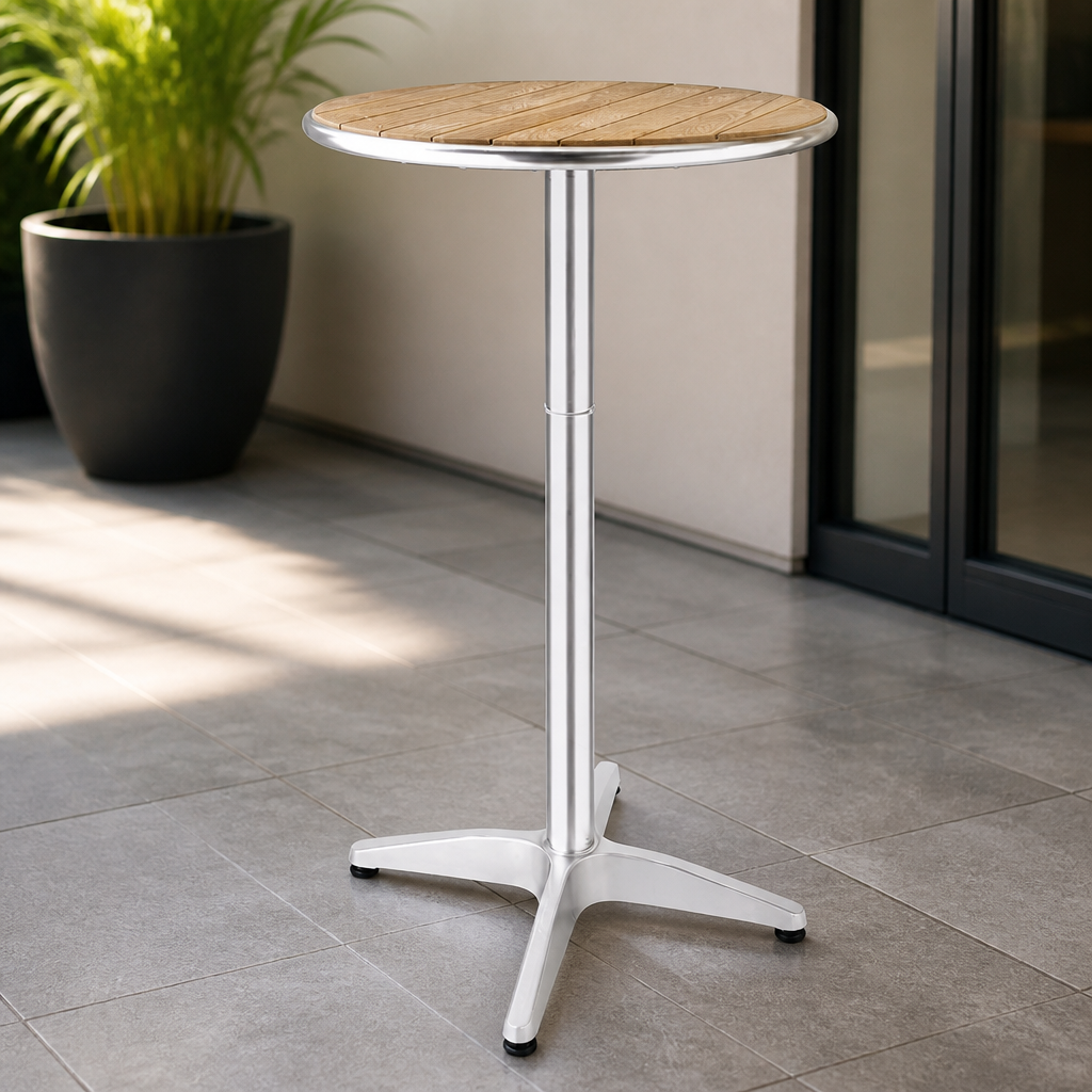 Ash Round Poseur Height Table 600mm