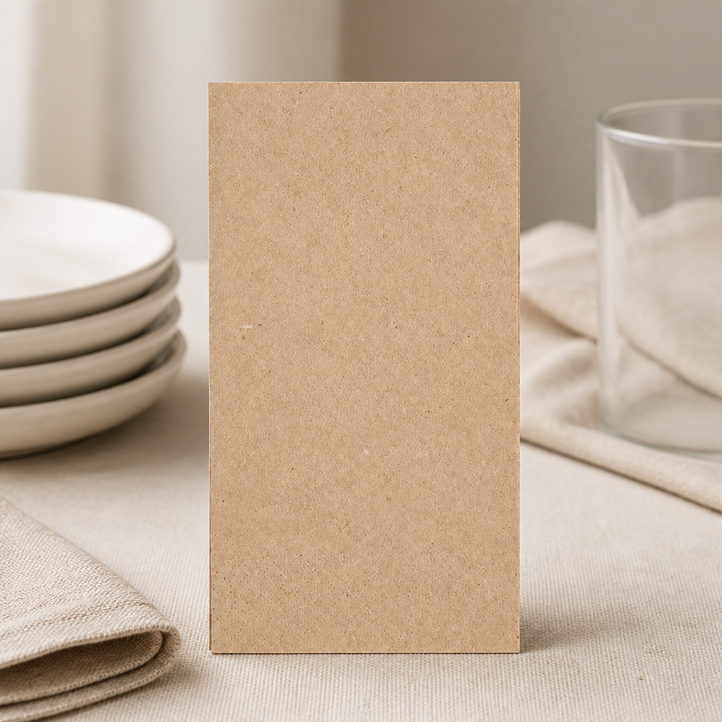 Commercial Recyclable Brown Paper Napkins 33x33cm 2ply 2000 Pack