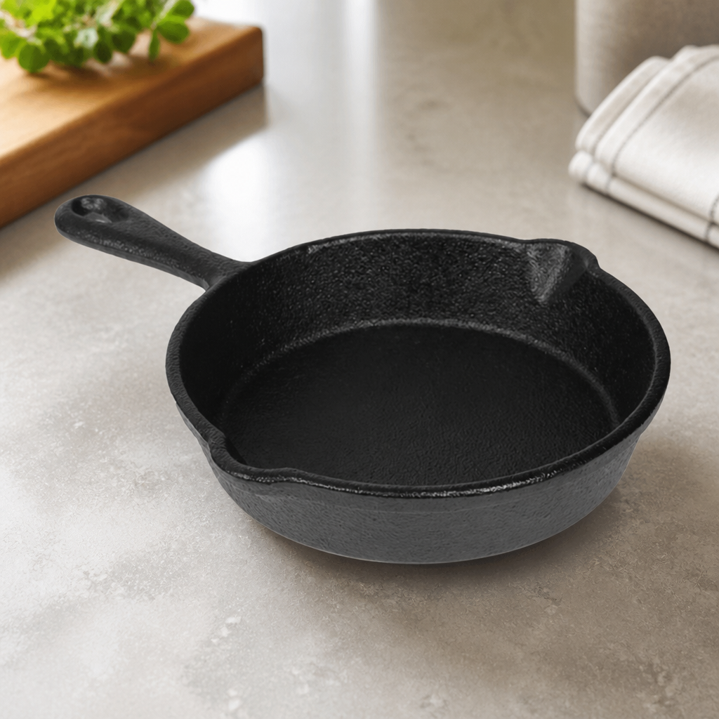 Mini Cast Iron Sizzler Pan 115mm 150ml Capacity Commercial Use
