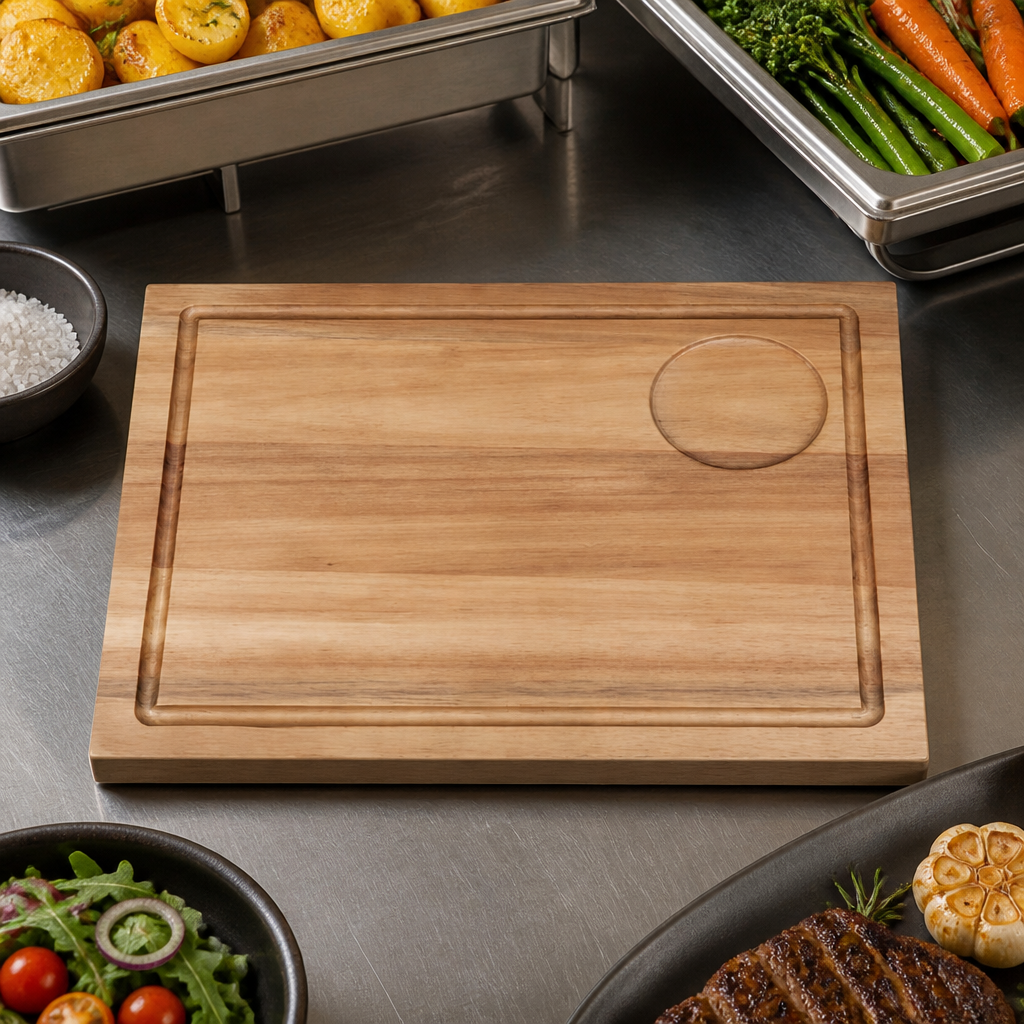 Large Wooden Dinnerware Steak Board 310mm for Commercial Use