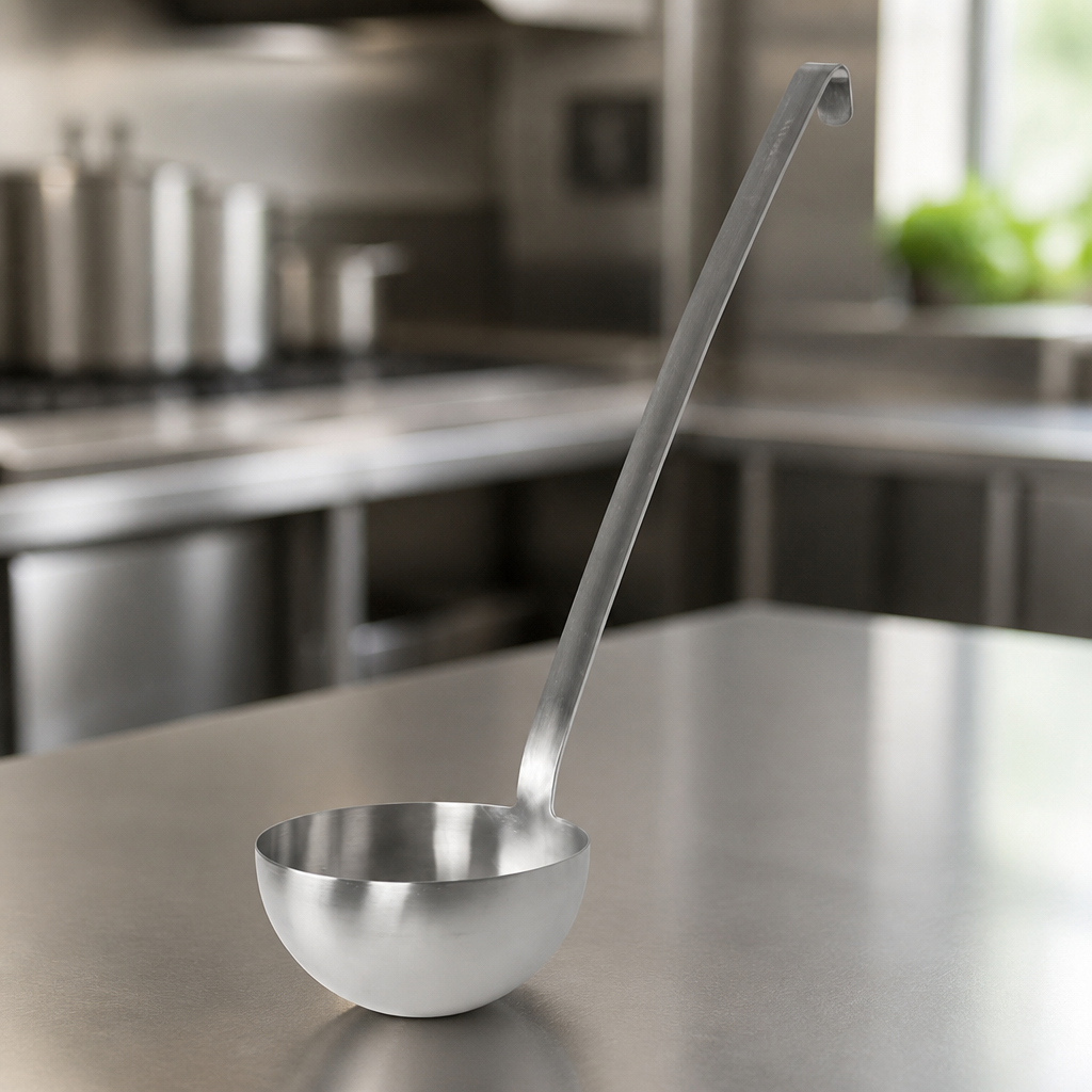 Commercial Stainless Steel Ladle 1Ltr for Catering Use
