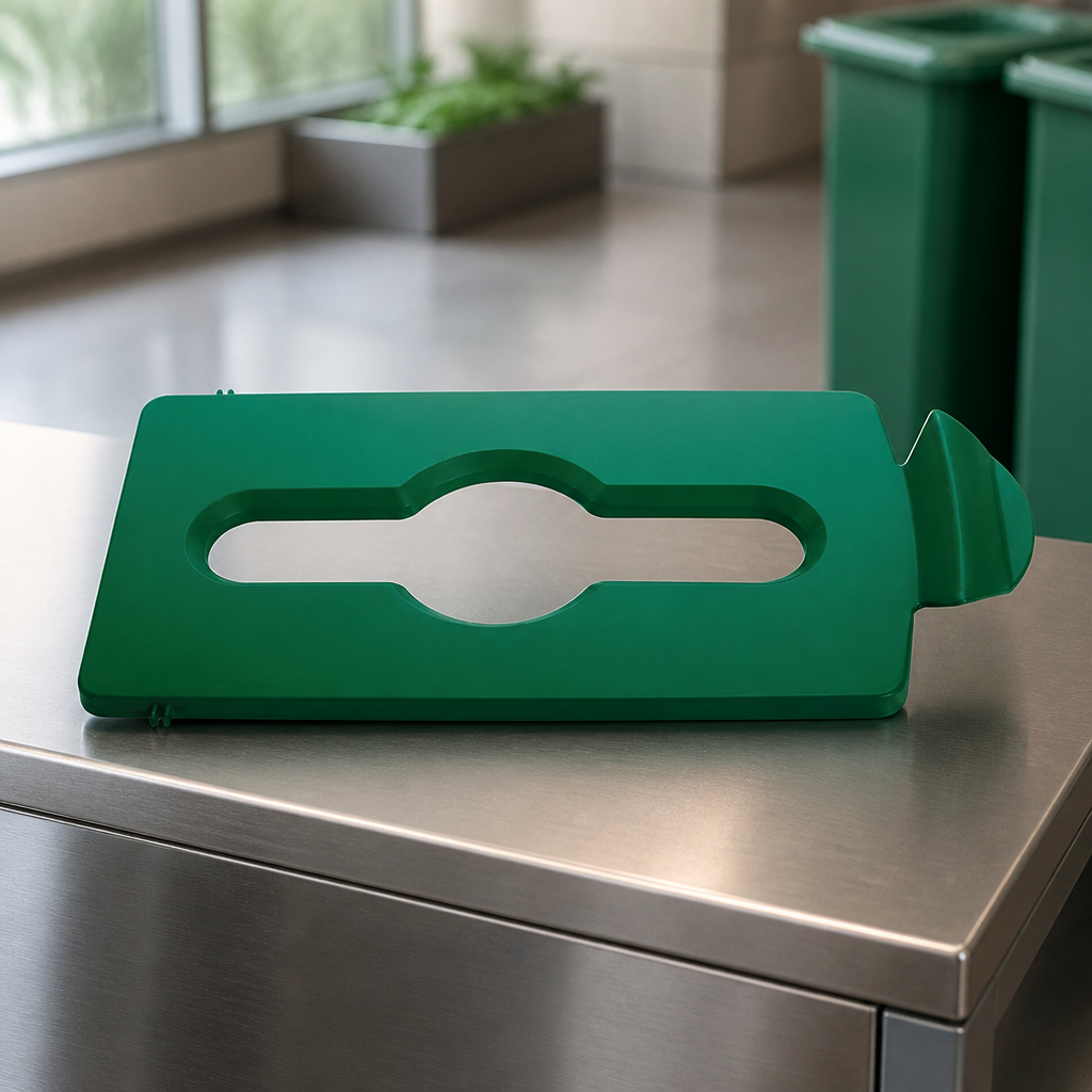 Commercial Recycling Lid Green 13x203x420mm