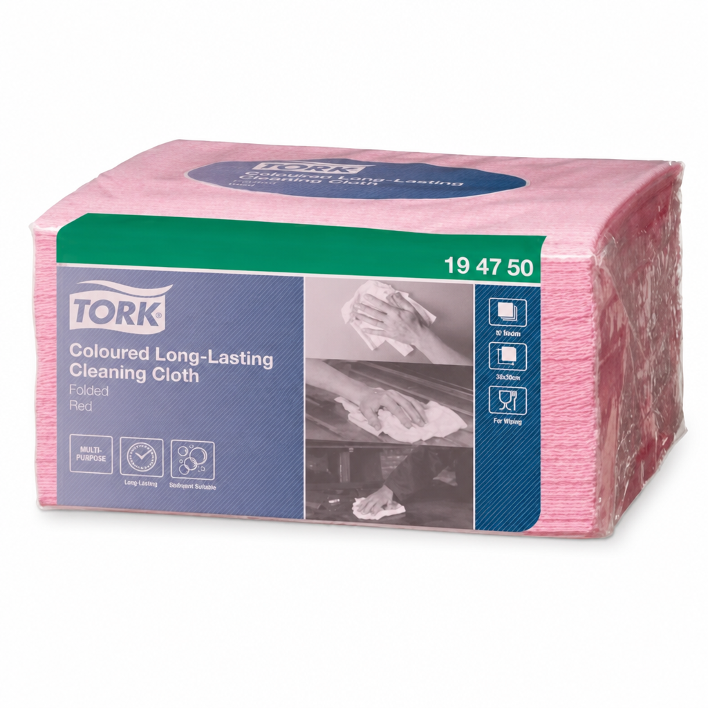 Coloured Cleaning Cloths – Pack of 40