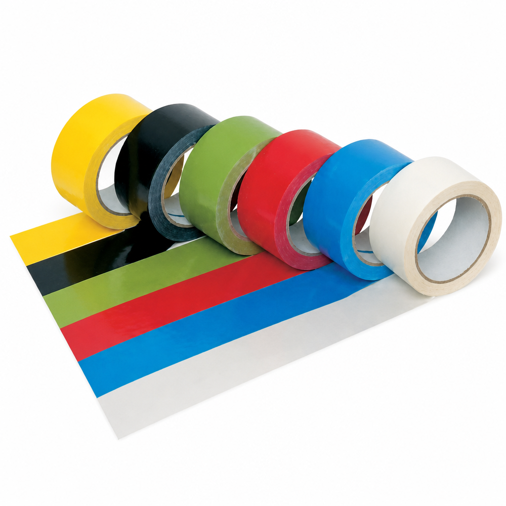 Coloured Polypropylene Adhesive Sealing Tape Rolls