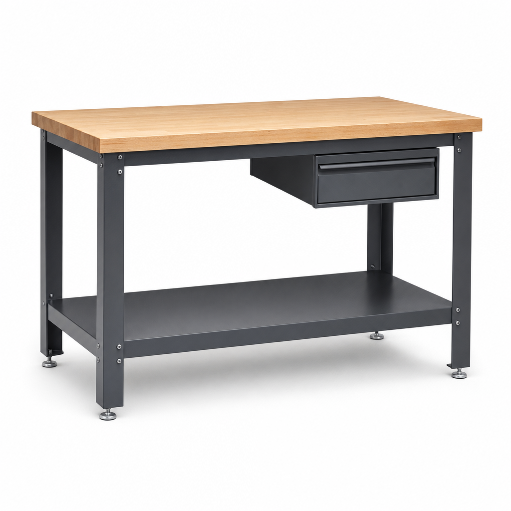 Compact Heavy Duty Workbench with Drawer Option