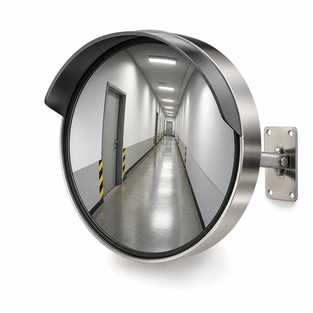 Convex Round Safety Mirror for Corridor Traffic