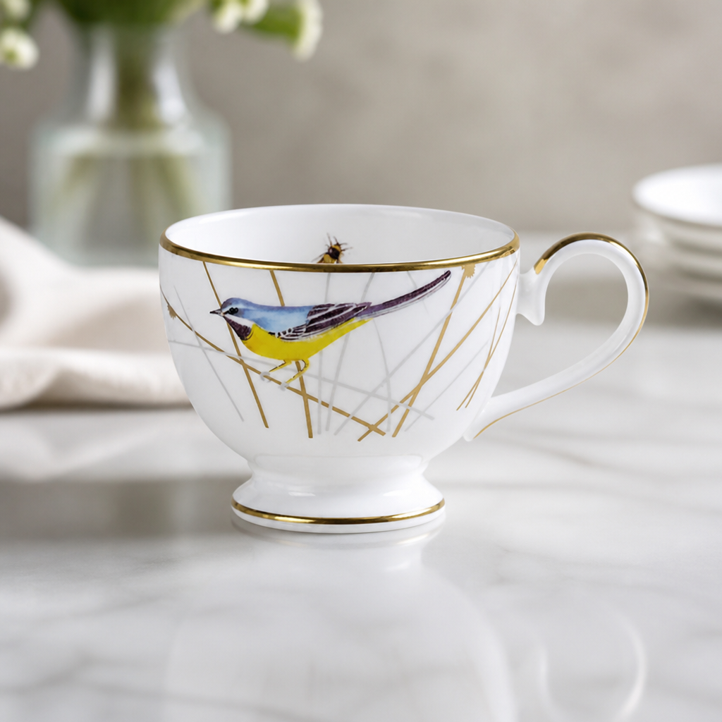 Footed Espresso Cups 90ml Set of 12 Commercial Grade China