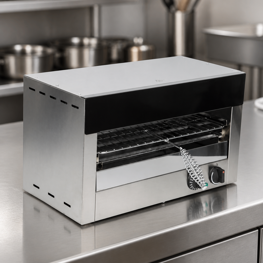 Commercial Salamander Grill for 1x 9" Pizza or 8 Toast Slices