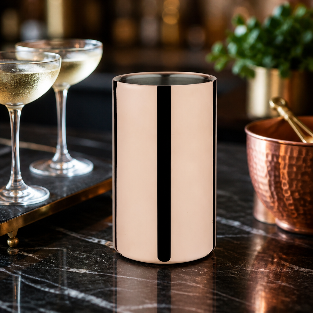 1Ltr Commercial Copper Plated Wine Cooler Bucket