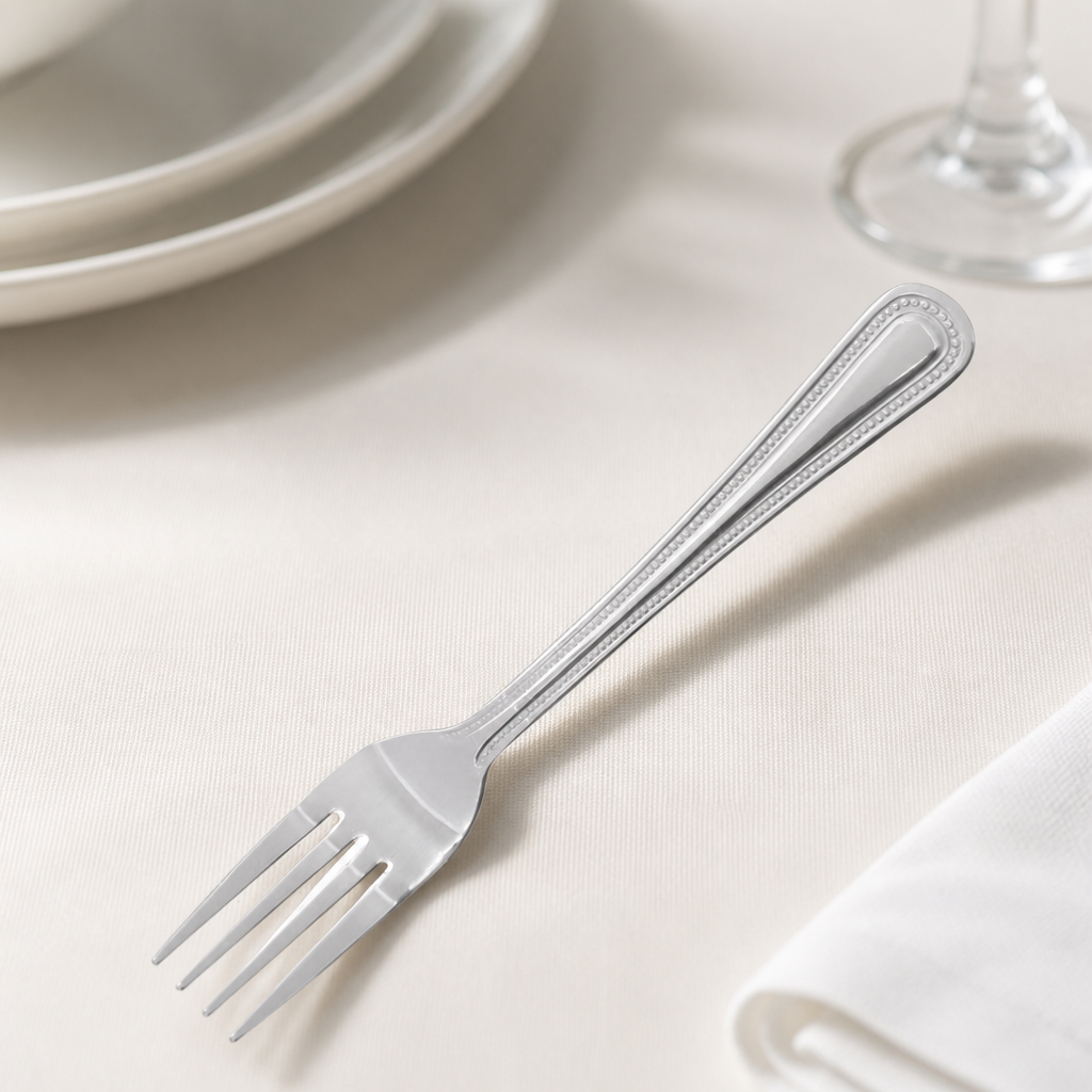 Commercial Bead Dessert Forks 184mm - 12 Pack