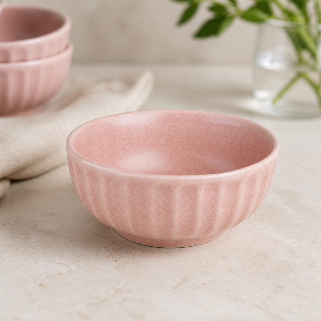 Commercial Deep Bowls Peach 150mm Dishwasher Safe 6 Pack