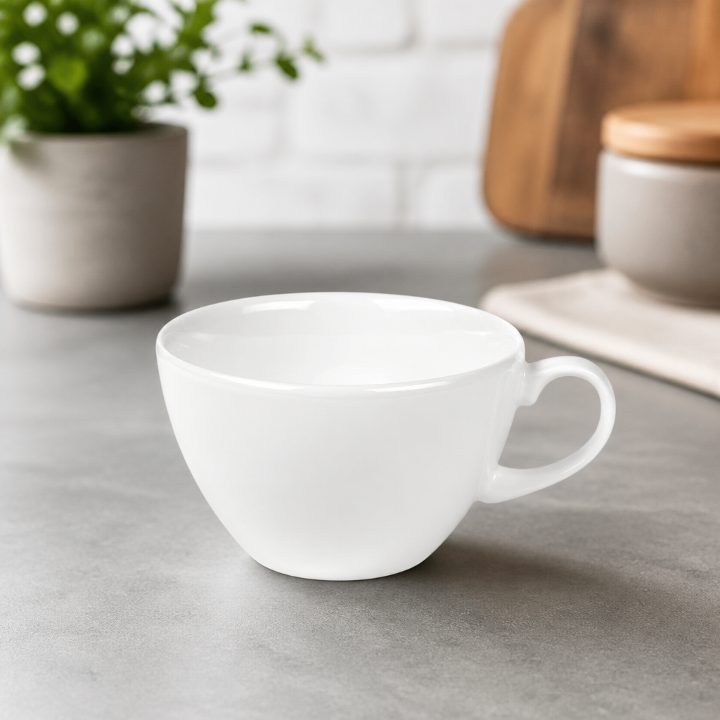 Commercial Tea Cups 220ml 8oz Porcelain 24 Pack