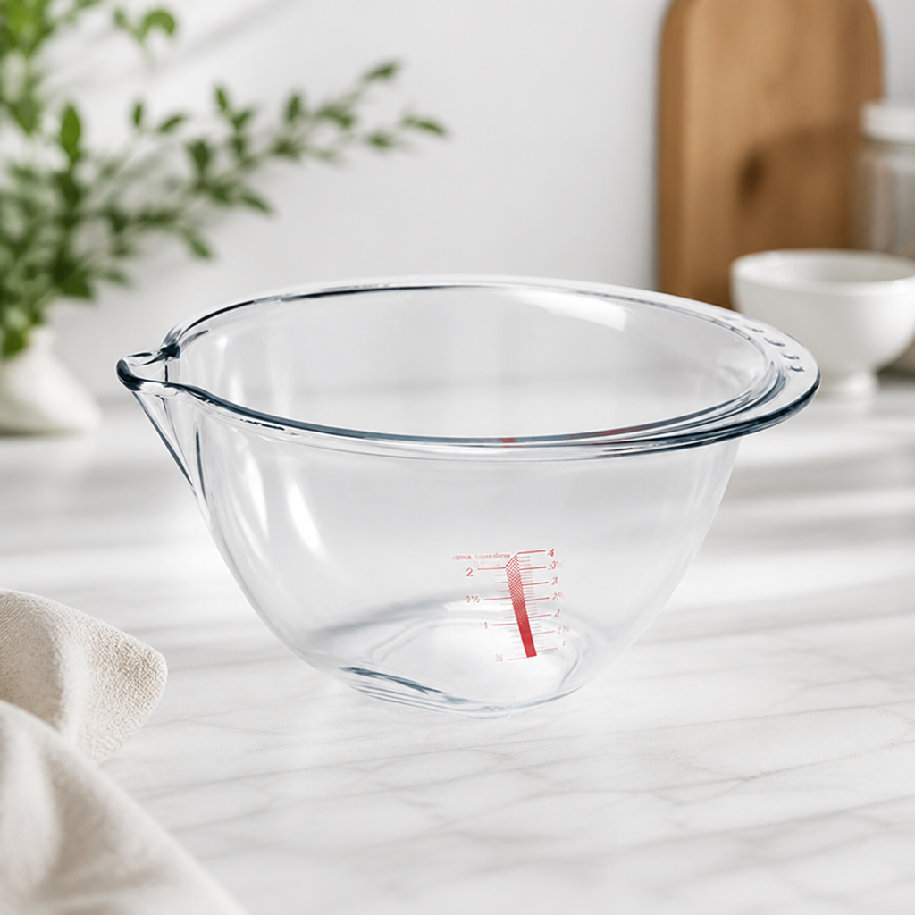 4.2L Commercial Mixing Bowl with Easy Grip Handle and Spout