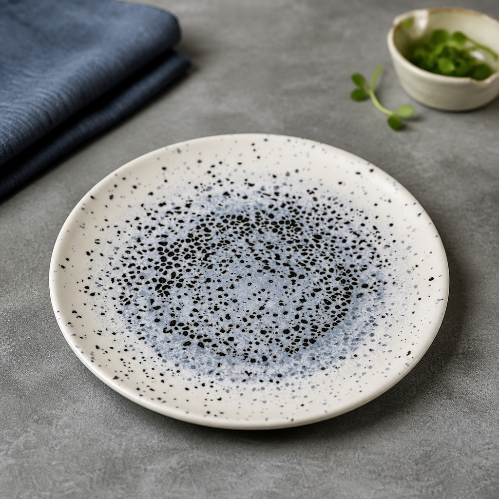 Commercial Round Plates 210mm Blue Super Vitrified Ceramic 12 Pack