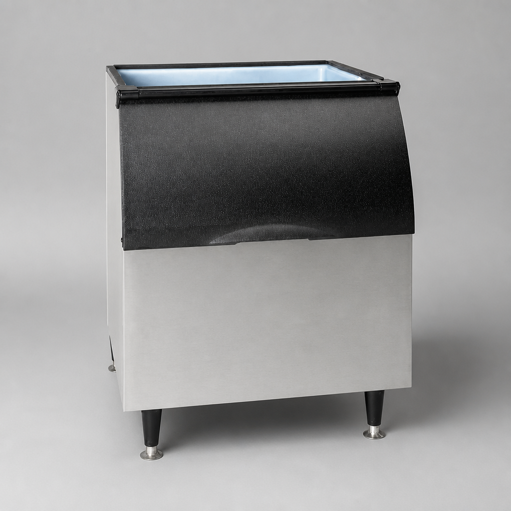 Commercial Ice Storage Bin 166kg Capacity Stainless Steel