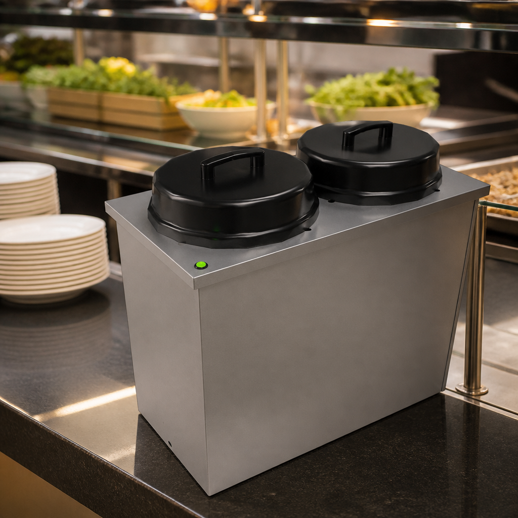 Commercial Double Plate Dispenser 130 Plate Capacity