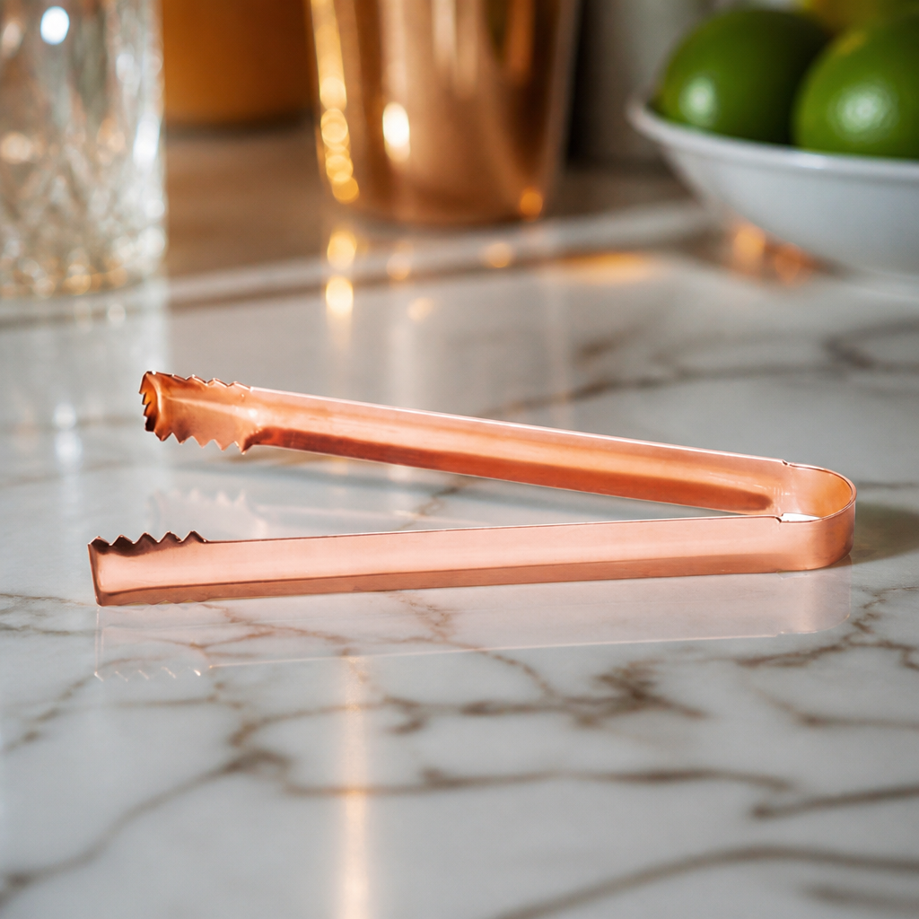 Copper Ice Tongs for Commercial Bars - 160mm Length