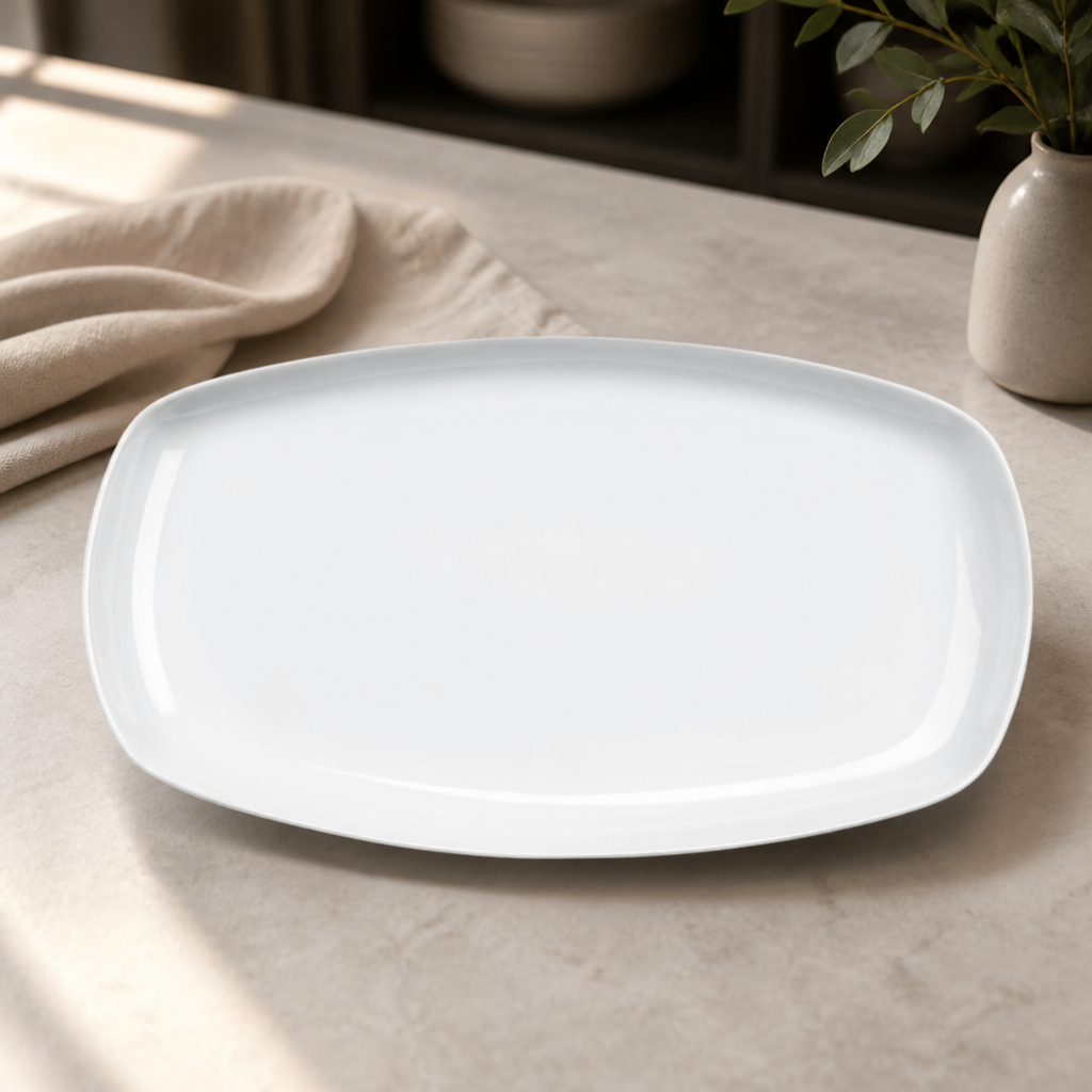 Large Rectangular Commercial Platters 355mm 6 Pack