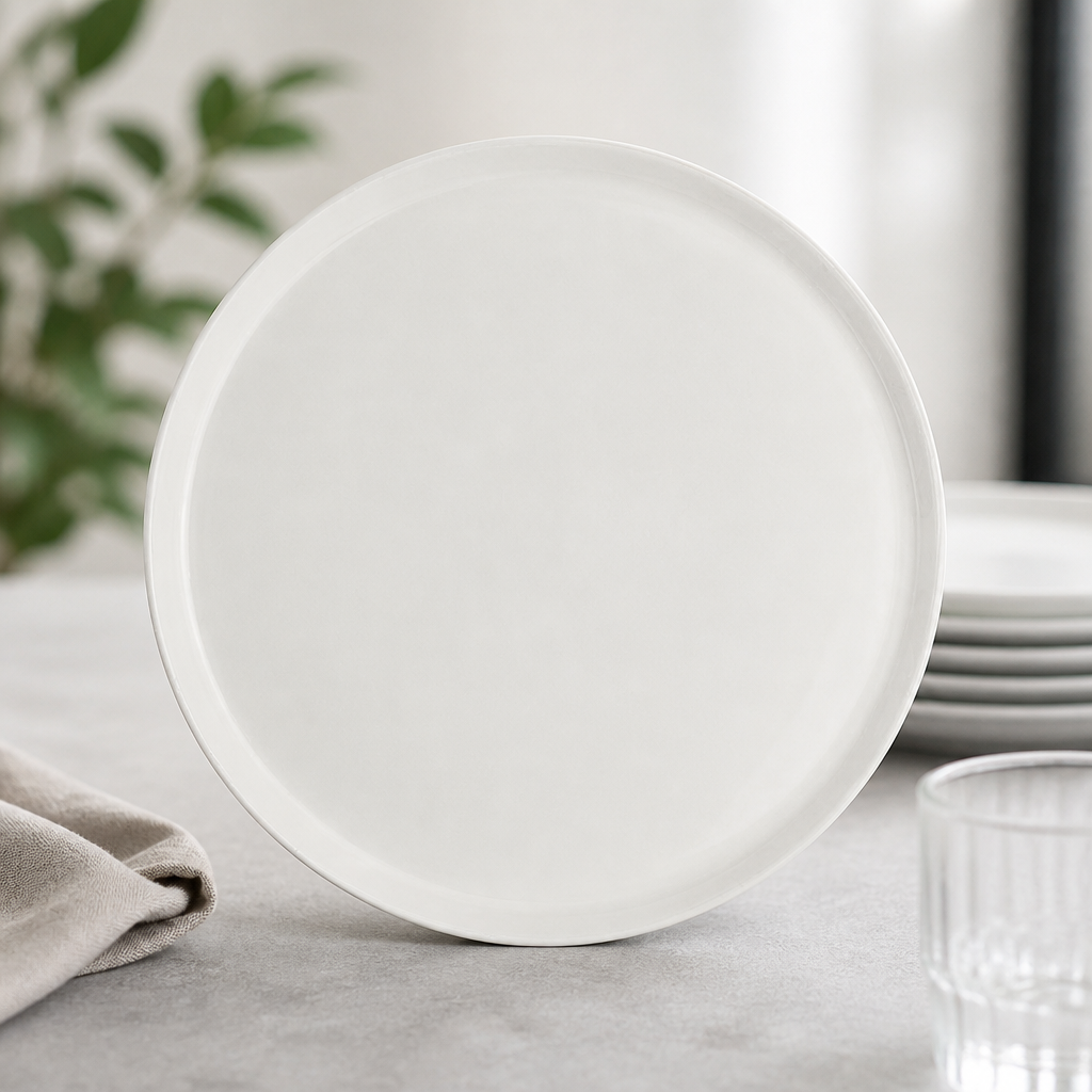 Commercial Round Trays 275mm for Food Presentation 12 Pack