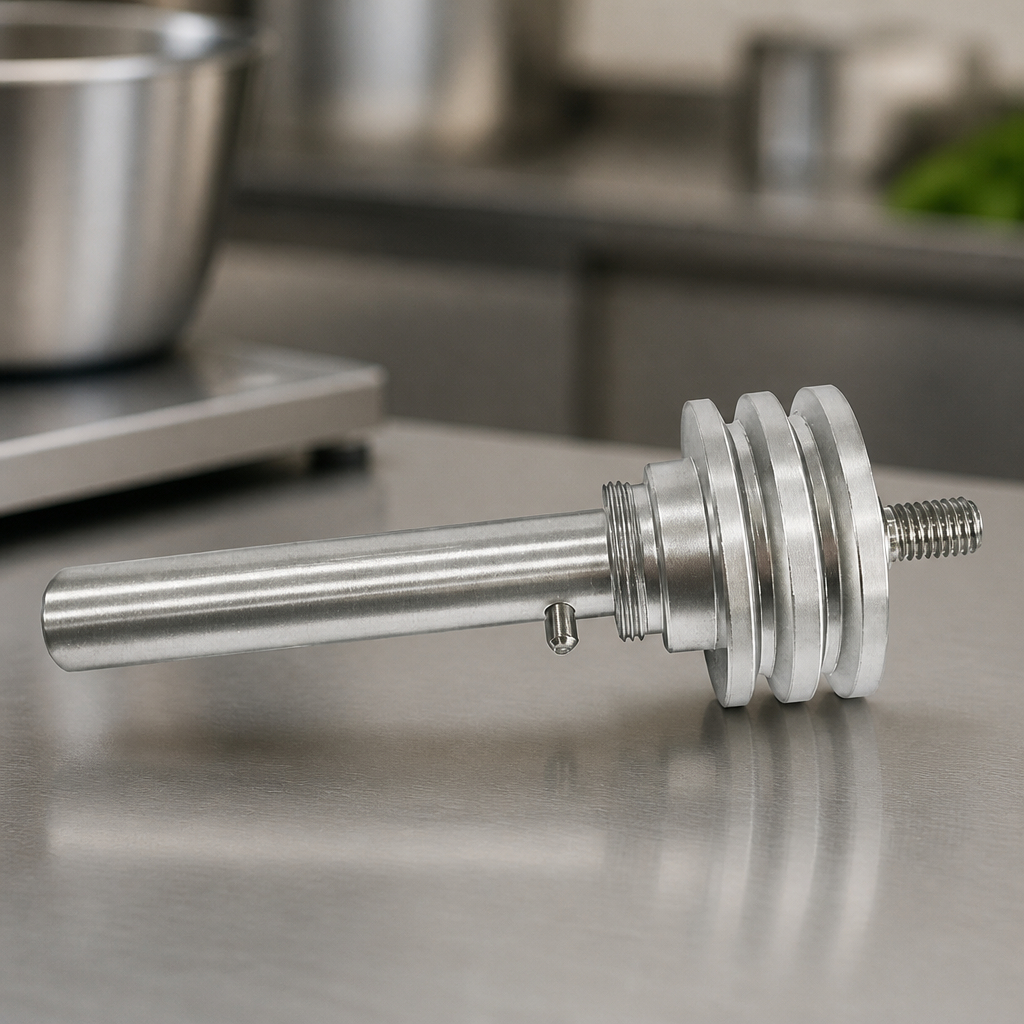 Commercial Glasswasher Shaft Assembly 160mm Height Aluminium