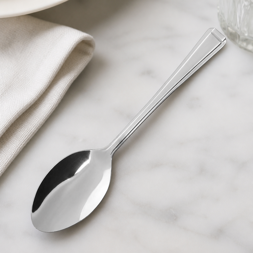 Commercial Stainless Steel Service Spoon 12 Pack 195mm