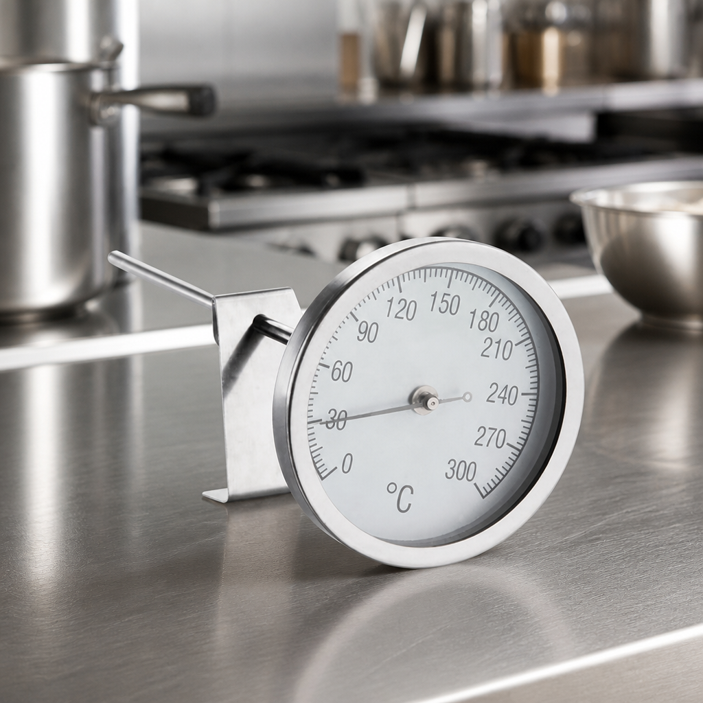 Commercial Frying Thermometer 0°C to +300°C Kitchen Essential