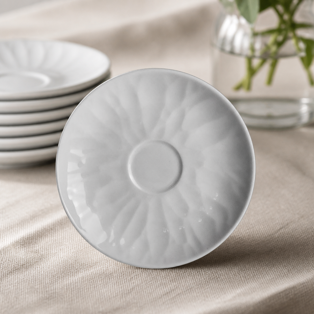 Commercial Porcelain Saucers 127mm - 36 Pack