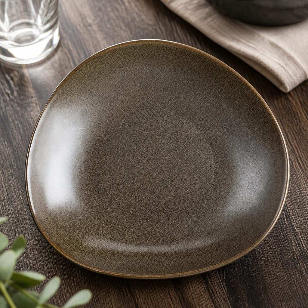 Commercial Mahogany Triangle Bowls 21oz 4 Pack