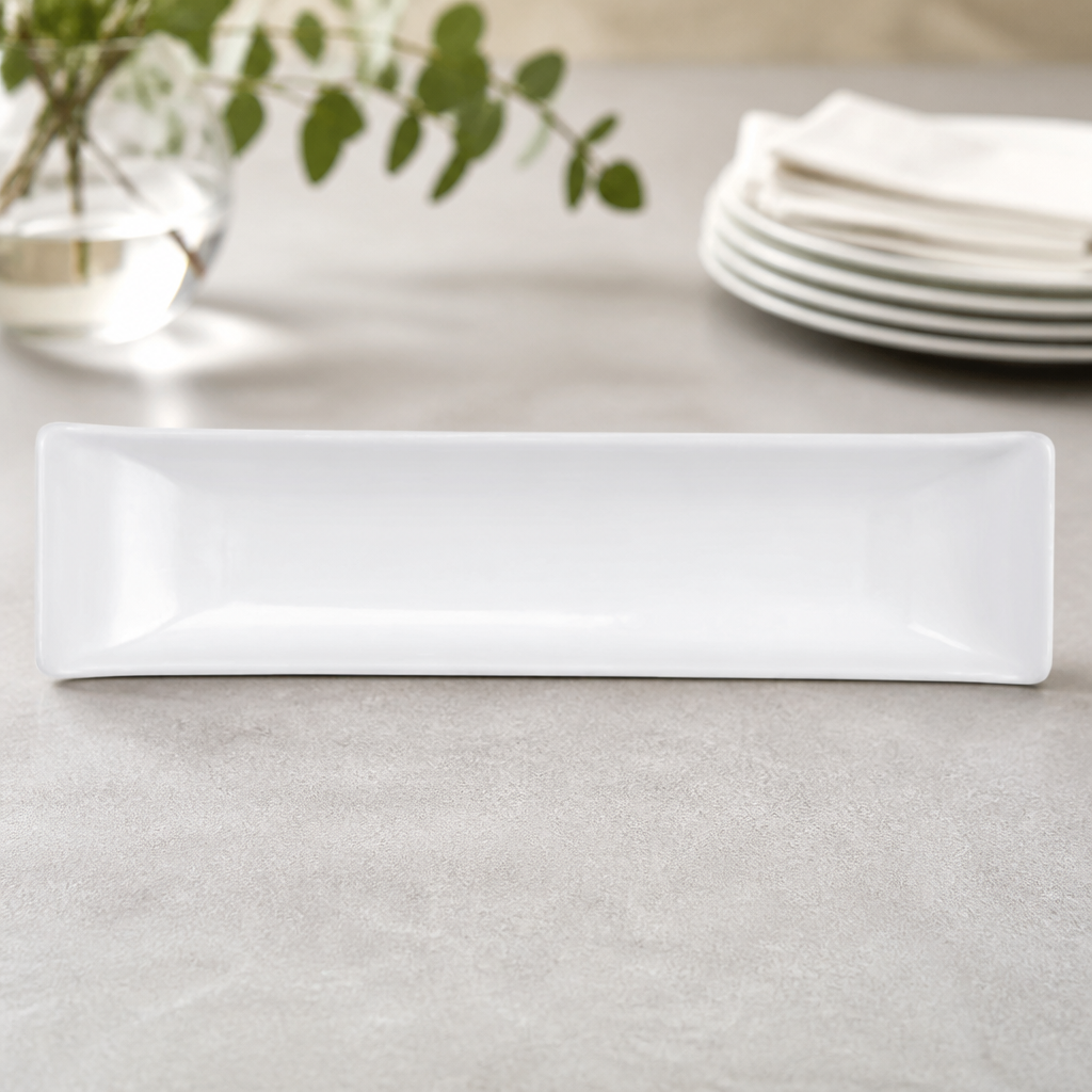 Commercial Boat Dish 518mm Porcelain 4 Pack