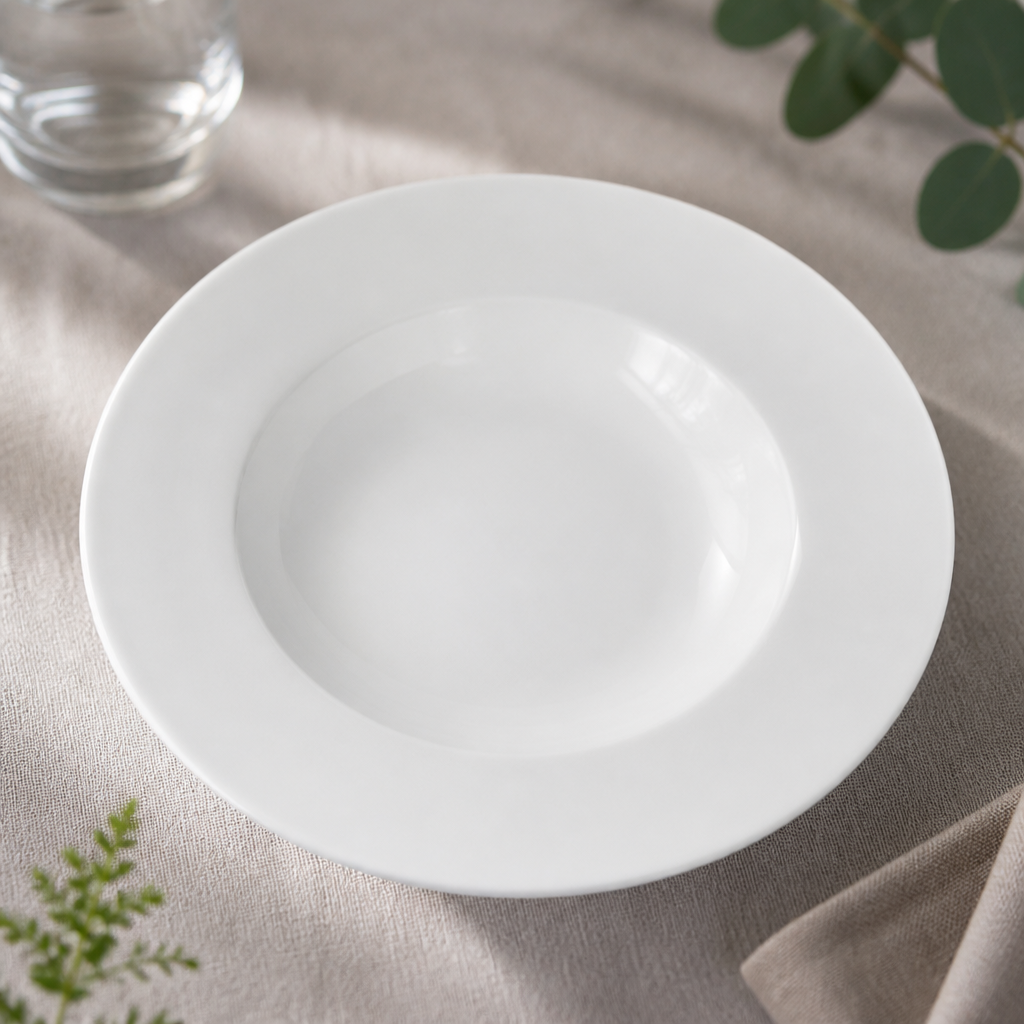 Commercial Wide Rim Soup Bowls 250mm Set of 12