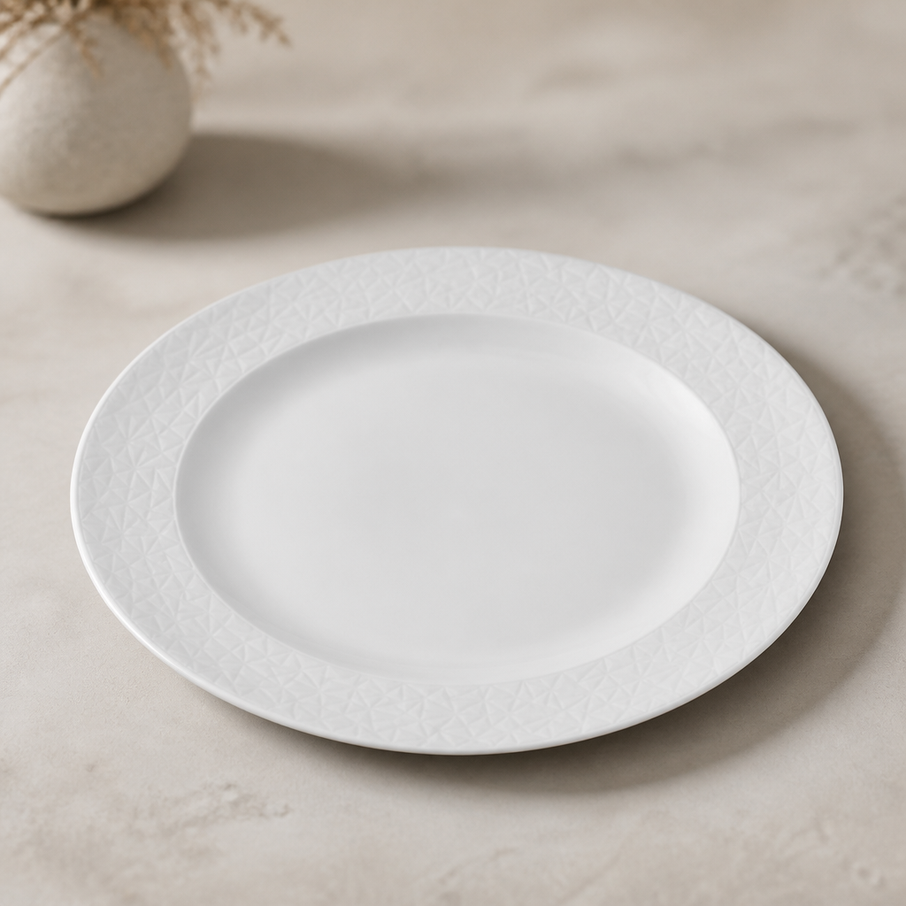 Commercial Abstract Plates 298mm Vitrified Fine China 12 Pack